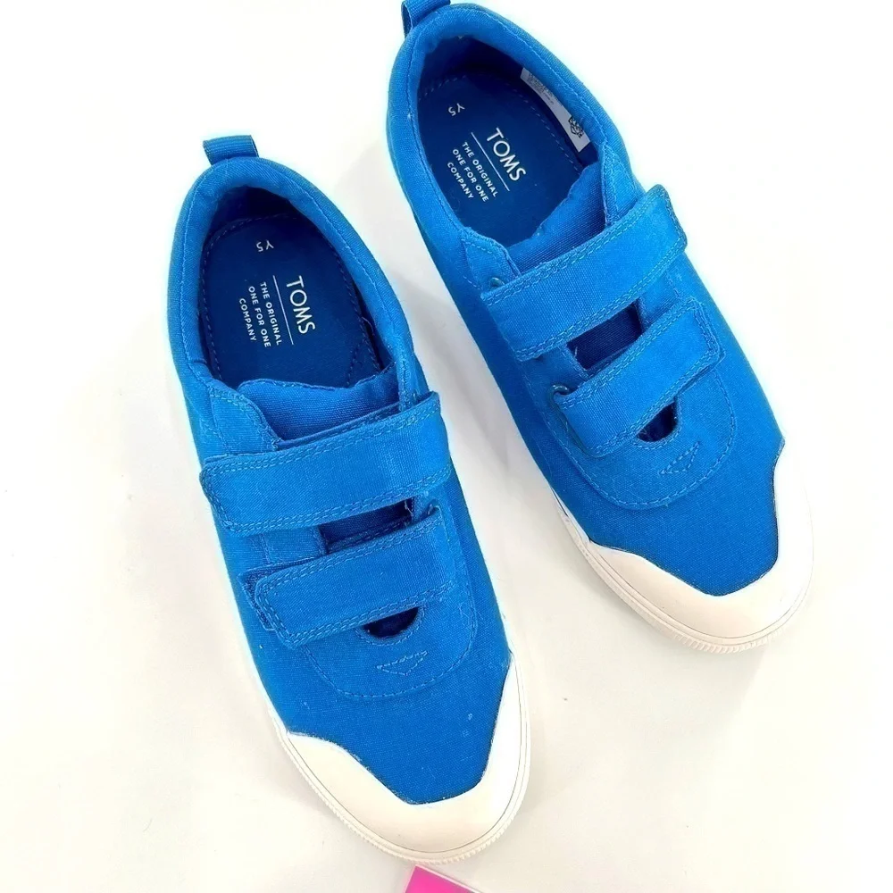 TOMS DOHENY Blue/White Canvas size 5 Y